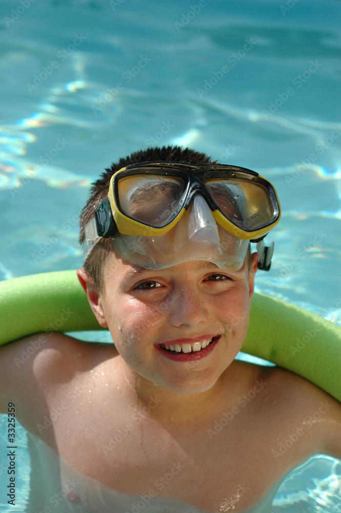 Naklejka premium summer fun in the pool