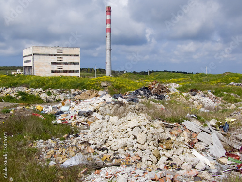 Mountain of building dust photo