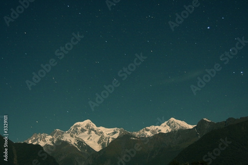 Mount Cook by night