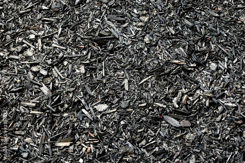 black wood chips black wood chips