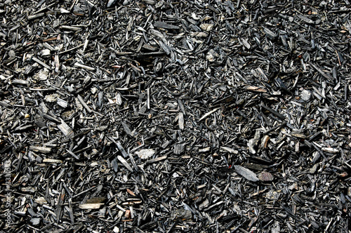 black wood chips photo