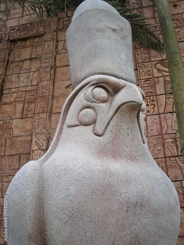egyptian stone bird statue