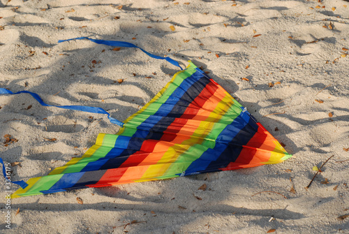 kite on the sand ground