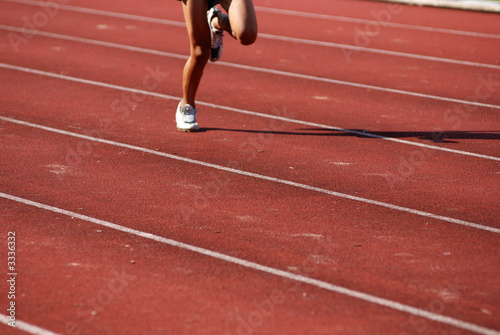 runner running on the track