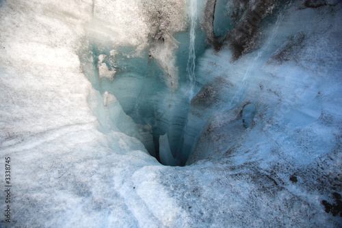 Canvas Print melting glacier