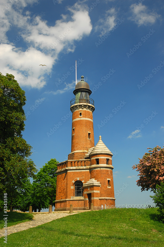 Obraz premium leuchtturm m möwe