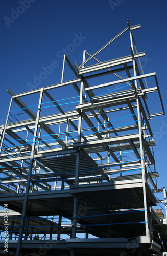 metal frame of new building © Stephen Finn