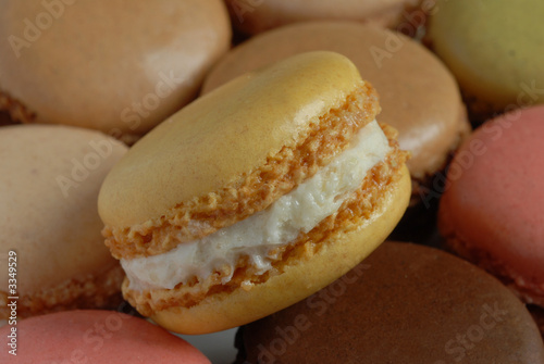 Canvas Print le macaron au café