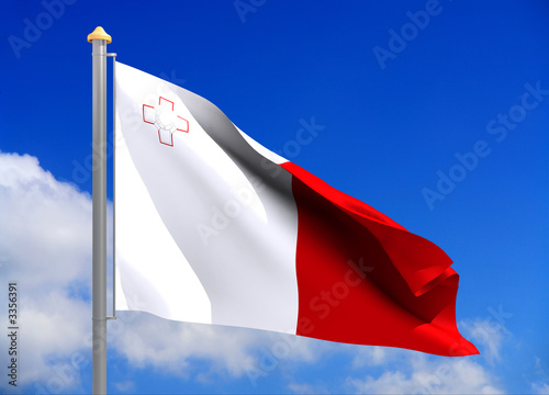 Photos Malta flag (include clipping path)