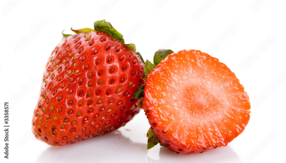 strawberry isolated on a white background strawberry isolated on a white background