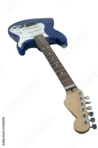 electric guitar on white 3