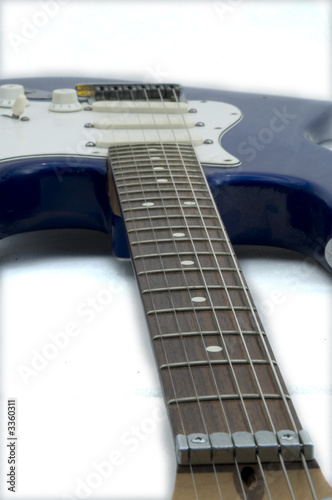 electric guitar on white 2