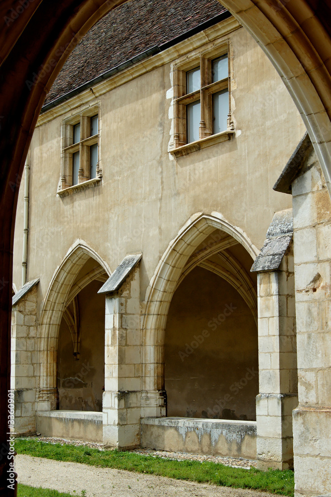 the small cloister in  brou royal monastery