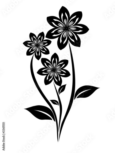 bouquet on the white background