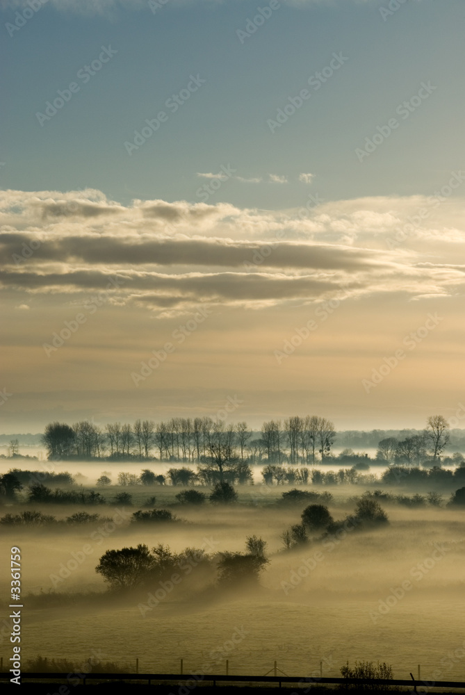 brumes matinales dans la manche