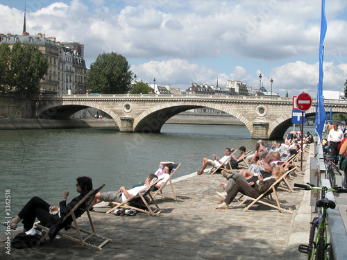 Canvas Print paris plage