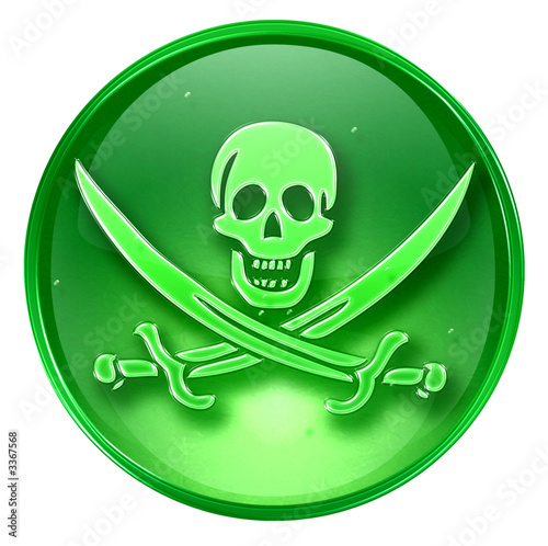 pirate icon. (with clipping path)