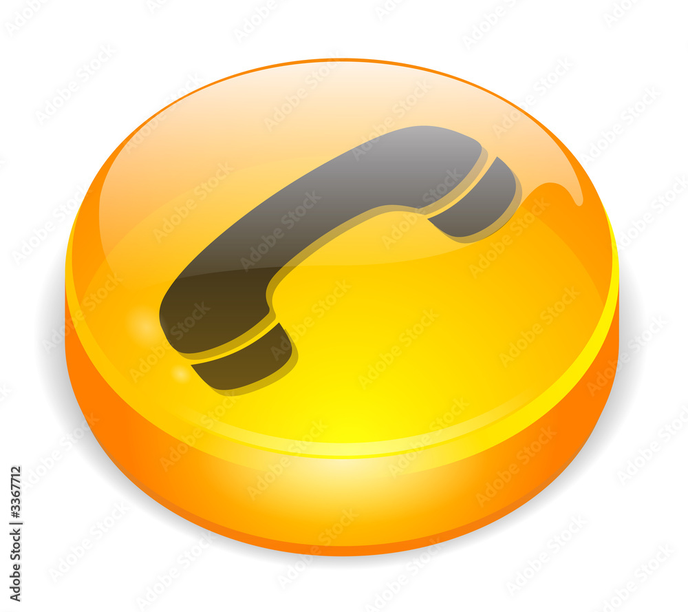 pastille téléphone jaune