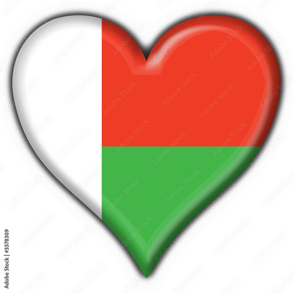 bottone cuore madagascar button heart flag bottone cuore madagascar button heart flag