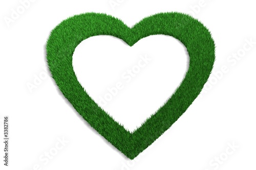 symbole coeur pelouse