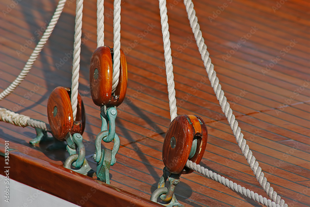 Obraz premium accastillage de bateau à voile