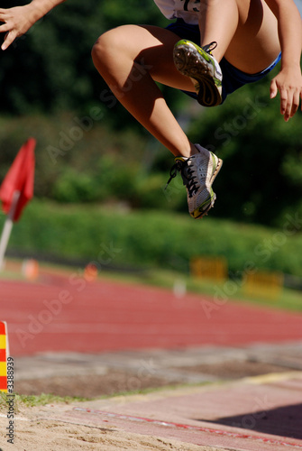 long jump competition at the sport centre