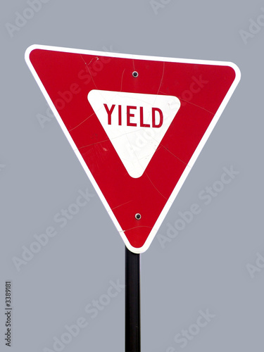Free Download isolated yield sign - GFXLoad