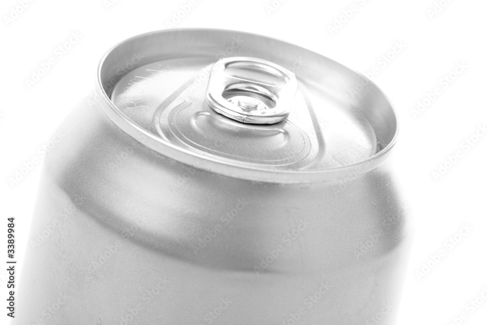 silver blank soda can