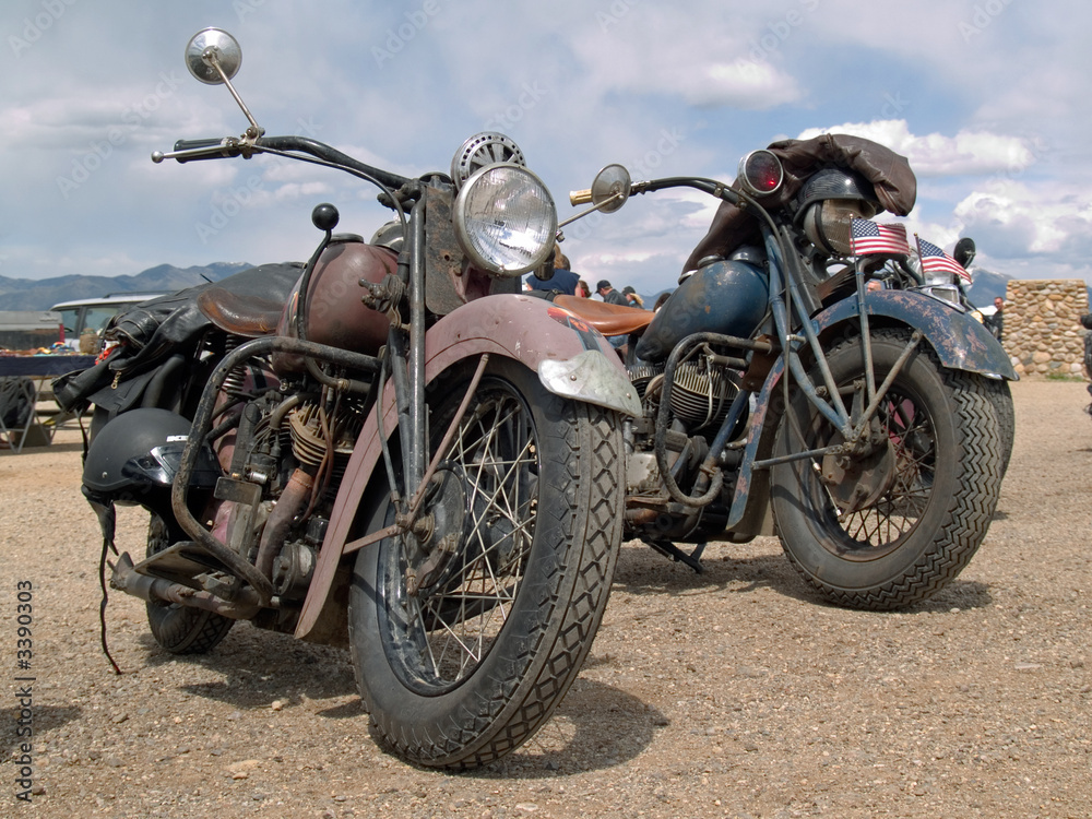Fototapeta premium classic american motorcycles