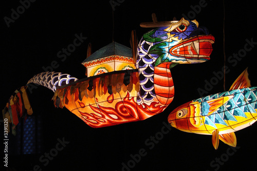 Photography dragon lanterne