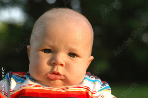 serious baby boy