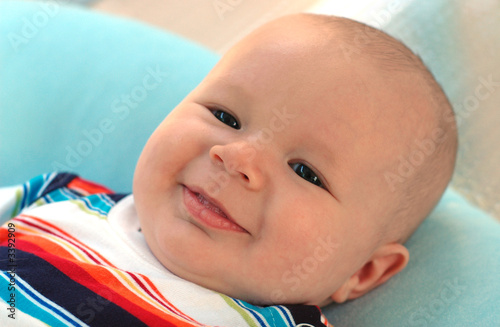 smiling baby boy