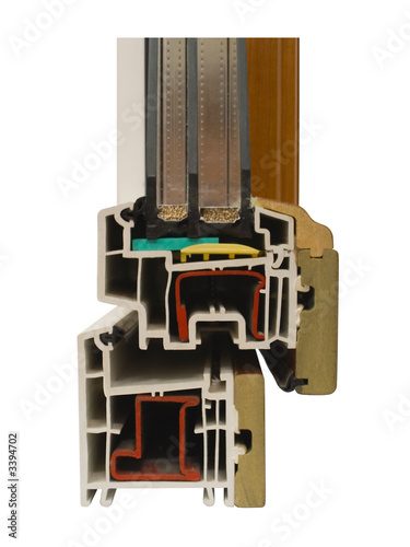the sample of the combined pvc of a window