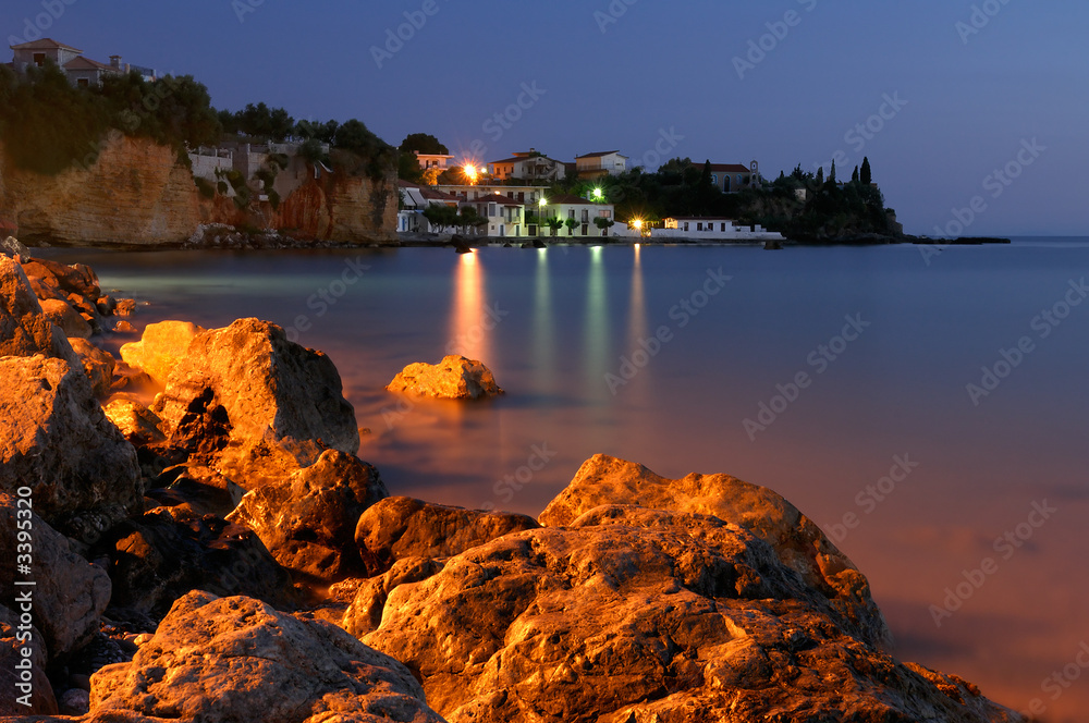 the fishing village of avia, southern greece