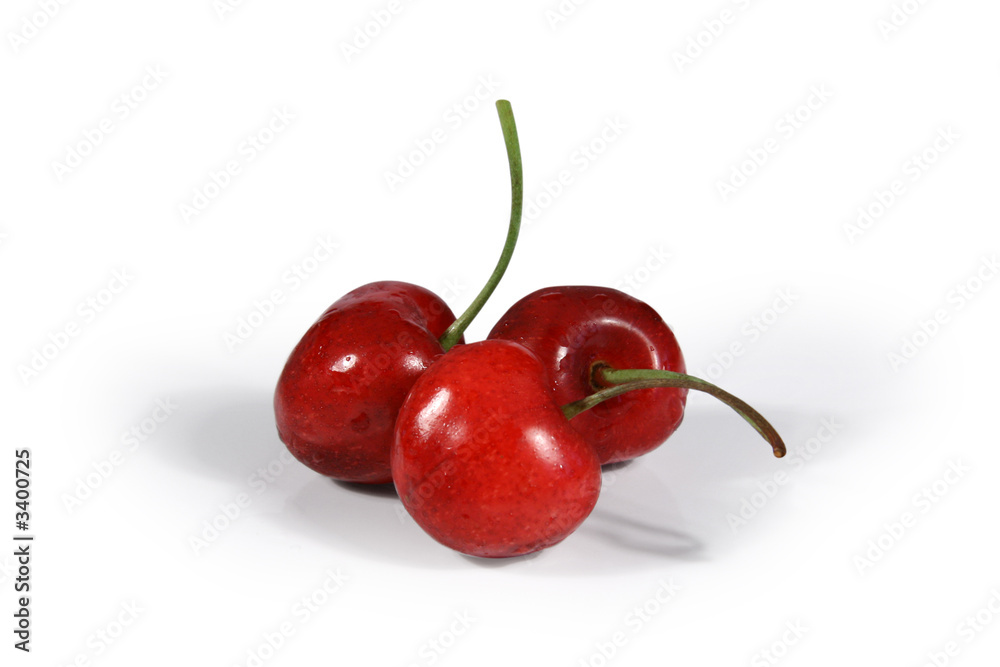 three juicy cherries three juicy cherries
