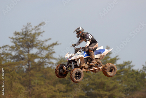 all terrain vehicle jumping photo