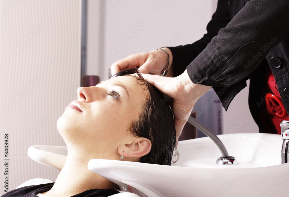 Naklejka premium hairdressing