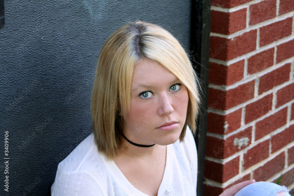 unhappy young woman unhappy young woman