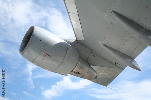 Plakat w ramie flugzeugtriebwerk