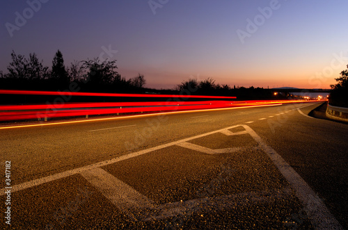 highway at dusk