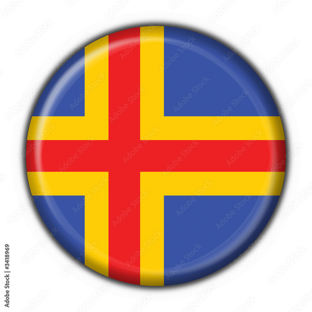 bottone bandiera aaland finland button flag bottone bandiera aaland finland button flag