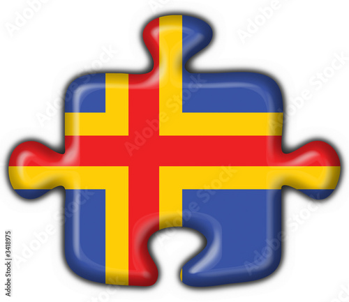 bottone puzzle aaland button  flag photo