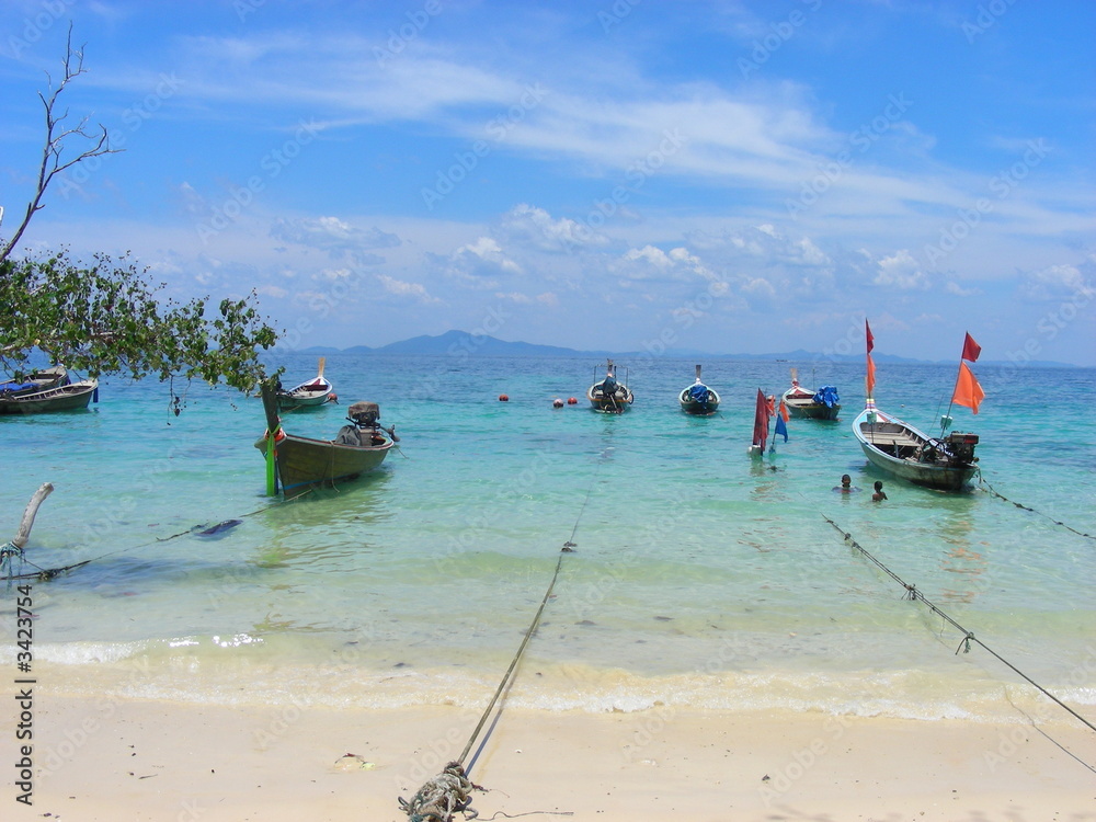 Fototapeta premium tourist boat in phang-nga bay - thailand - asia