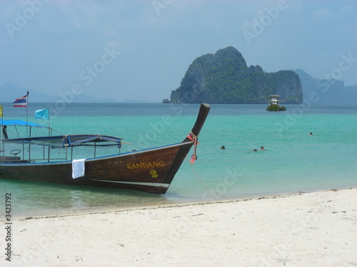 touriste boat in phang-nga bay - thailand - asia