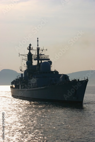 british warship