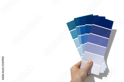 paint swatches - blue