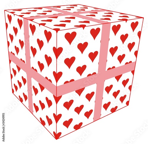 love present on white background