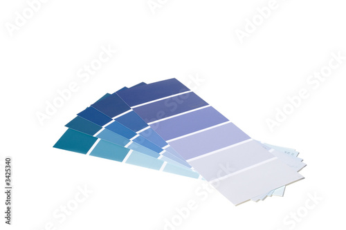 paint swatches - blue