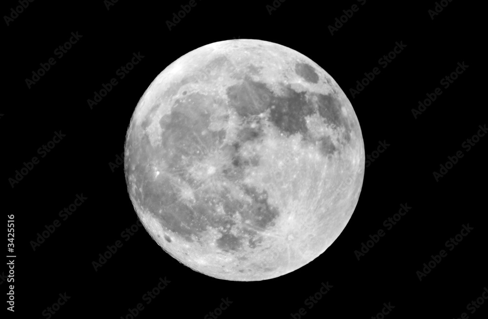 actual high resolution full moon