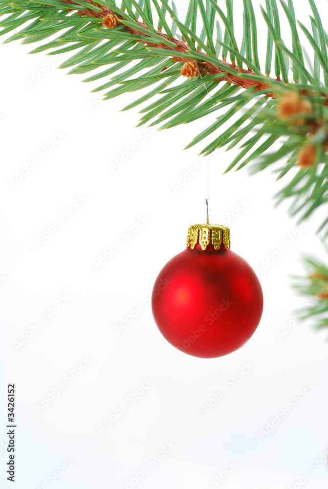 single red ornament